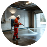 garage pressure washing