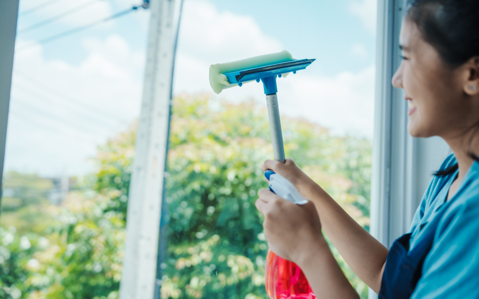 professional window cleaner