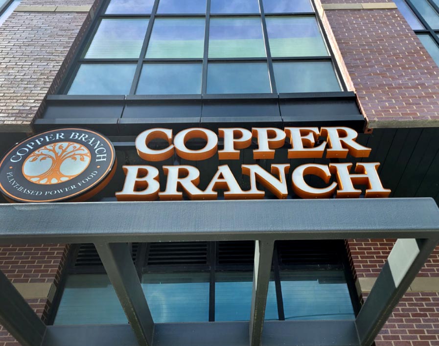 Copper branch windows